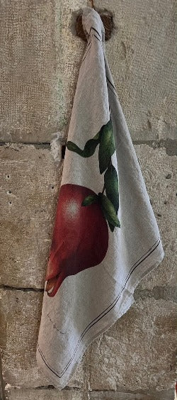 Linen tea towel "Pomegranate"