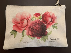 Pouch "multi peonies"