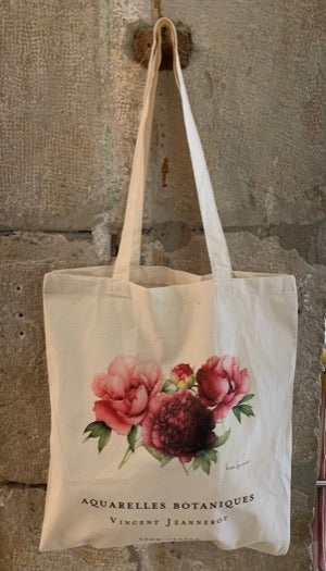 Totebag "multi peonies"