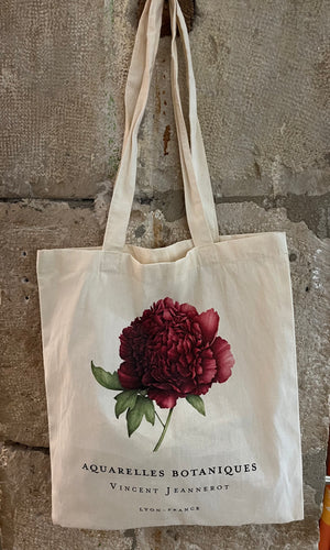 Totebag - Purle peony
