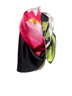 Silk Scarf and Châle-   Fuji