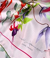 Silk Scarf - Senteurs australes - Pink