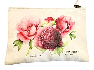 Pouch "multi peonies"