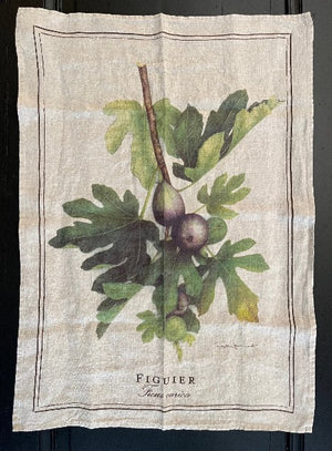 Linen tea towels "Figuier"