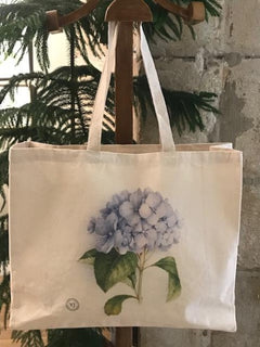 Big shopping bag Hydrangea - VINCENT JEANNEROT. Botanical watercolor