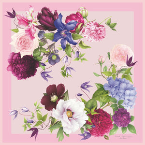 Silk scarf - Parterre - Pink
