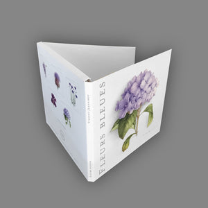Box of 5 cards - Blue flowers